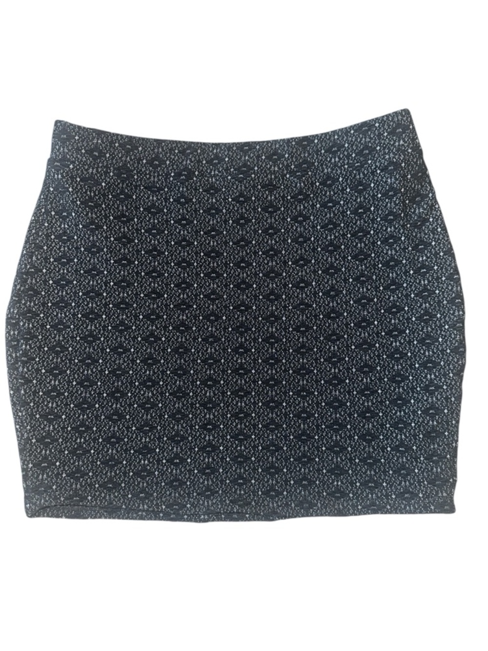 Urban Outfitters - Sparkle & Fade Black Micro-Pattern Stretch Mini Skirt